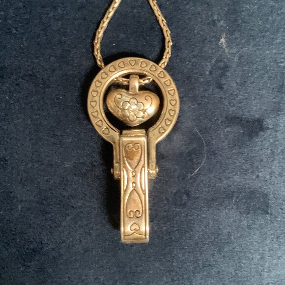 Brighton Heart ID Lanyard Badge Clip Necklace - Picture 4 of 8